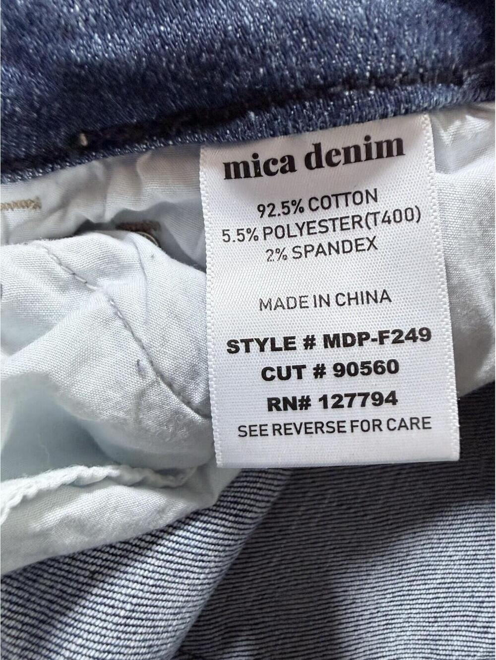Mica High Rise Flare Jeans Women's 28 Blue Denim Stretch - Picture 5 of 7